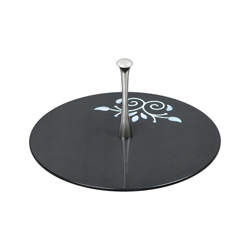 Tier Tray with Abalone Shell Inlay